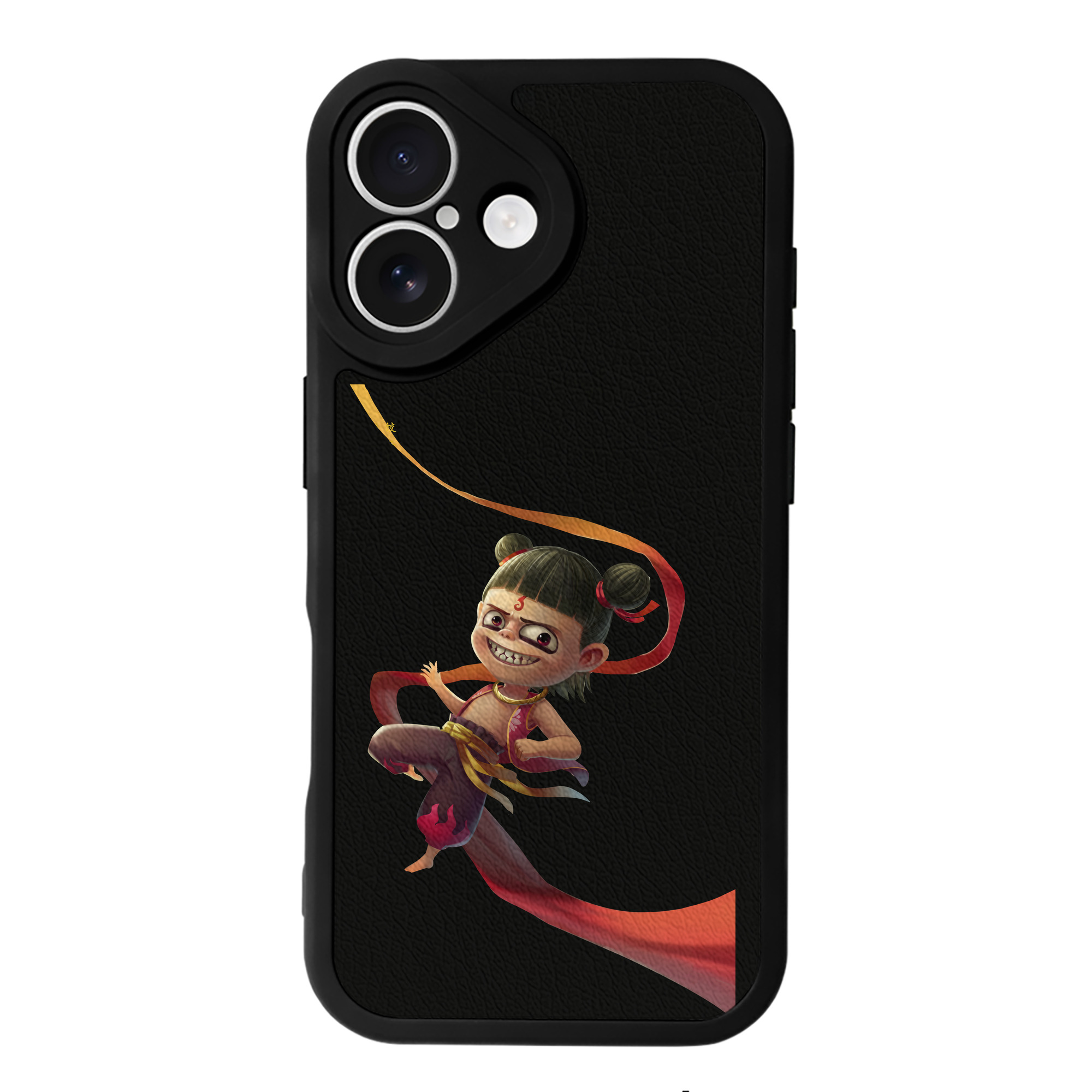 （画像用） Ne Zha 2 ナタ 魔童の大暴れ 【iPhone 16シリーズ対応】シリコンスマホケース（レザー調） 材質：シリコン